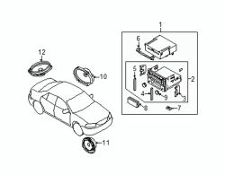 Mazda Protege  Receiver escutcheon | Mazda OEM Part Number E116-66-BC0