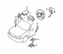 Mazda Protege  Clockspring | Mazda OEM Part Number GE8C-66-CS0A