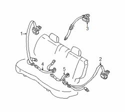 Mazda Protege5  Belt & retractor | Mazda OEM Part Number BN5V-57-740-66
