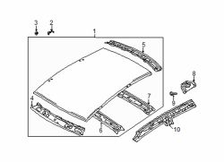 Mazda Protege5  Rear header | Mazda OEM Part Number B25R-70-700