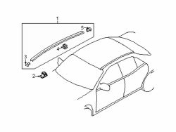 Mazda Protege Left Roof molding clip | Mazda OEM Part Number BCYM-50-629A