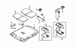 Mazda Protege  Coat hook | Mazda OEM Part Number BE5H-69-531-03