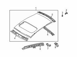 Mazda Protege5 Right Side rail | Mazda OEM Part Number B25R-70-050C