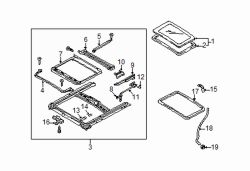 Mazda Protege Left Guide | Mazda OEM Part Number GE4V-69-863