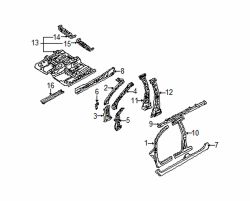 Mazda Protege Right Outer rocker pnl | Mazda OEM Part Number B2YD-70-270
