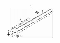 Mazda Protege  Rocker molding | Mazda OEM Part Number B30K-V4-910F