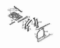 Mazda Protege5 Left Mount bracket | Mazda OEM Part Number B25D-71-260C