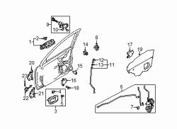 Mazda Protege Left Lock assy clip | Mazda OEM Part Number 9927-80-307