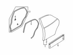 Mazda Protege Right Welt | Mazda OEM Part Number BJ0F-68-913-05