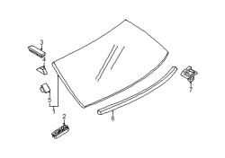 Mazda Protege  Back glass spacer | Mazda OEM Part Number C001-50-897