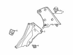 Mazda Protege Right Side cover | Mazda OEM Part Number B25D-56-061D-65