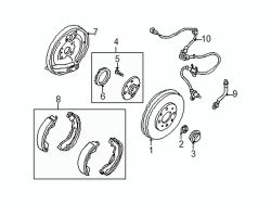 Mazda Protege Left Backing plate | Mazda OEM Part Number B25D-26-290