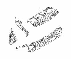 Mazda Protege  Rear body panel | Mazda OEM Part Number BJ0J-70-750B