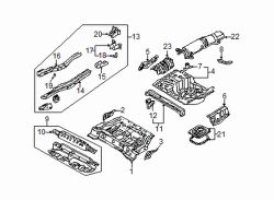 Mazda Protege5 Right Rail reinf | Mazda OEM Part Number BN5V-53-820