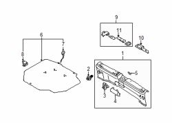 Mazda Protege5 Right Hold down strap | Mazda OEM Part Number B27F-69-56XA
