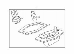 Mazda Protege Left License lamp gasket | Mazda OEM Part Number NC10-51-273A