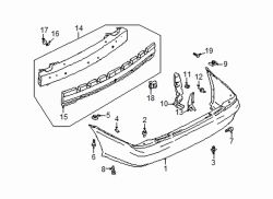 Mazda Protege5  Energy absorber | Mazda OEM Part Number BN5V-50-311