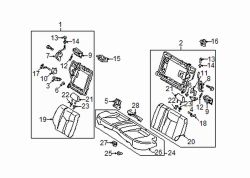 Mazda Protege Left Striker | Mazda OEM Part Number B25E-57-520