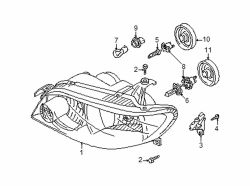 Mazda Protege5 Left Socket | Mazda OEM Part Number B28W-51-0A3