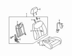 Mazda Protege5 Right Seat cushion | Mazda OEM Part Number BL8D-88-110B-65