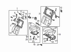 Mazda Protege5 Right Seat cushion | Mazda OEM Part Number BL5P-57-250C-65