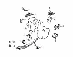 Mazda Protege  Lower mount | Mazda OEM Part Number B25D-39-050C