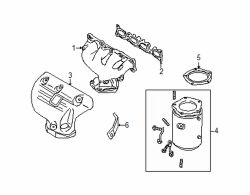 Mazda Protege  Preconverter bracket | Mazda OEM Part Number FSE6-40-081