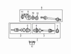 Mazda Protege Left Inner boot | Mazda OEM Part Number F061-22-540A