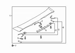 Mazda Protege  Stop lamp protector | Mazda OEM Part Number B25F-51-982