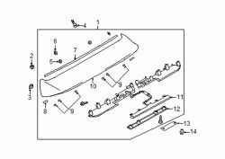 Mazda Protege5  Spoiler | Mazda OEM Part Number B25T-51-971A-46