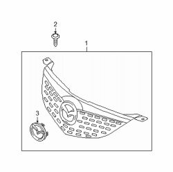 Mazda 3  Grille assy | Mazda OEM Part Number BN8W-50-710B-01