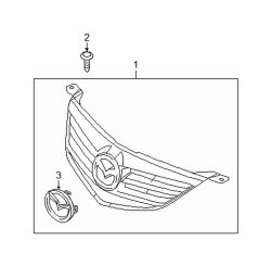 Mazda 3  Grille assy | Mazda OEM Part Number BN9G-50-710C-28