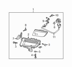 Mazda 3 Left Fog lamp bulb | Mazda OEM Part Number 0000-11-H11