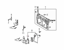 Mazda 3 Left Radiator support retainer nut | Mazda OEM Part Number FB01-50-133C