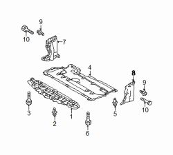 Mazda 3  Lower shield bolt | Mazda OEM Part Number 9072-00-620