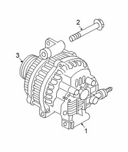 Mazda 3  Alternator | Mazda OEM Part Number LF1F-18-300R-00