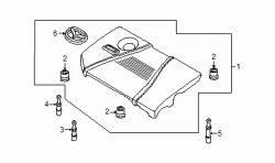 Mazda 3  Engine cover mount | Mazda OEM Part Number L3G6-10-238