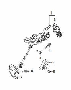 Mazda 3 Right Column assy bolt | Mazda OEM Part Number 9YA0-20-847