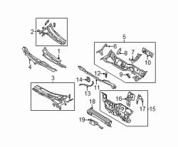 Mazda 3  Lower c'member | Mazda OEM Part Number BP4K-53-450H