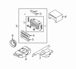 Mazda 3  Receiver | Mazda OEM Part Number BR9G-66-ARX