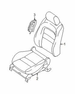 Mazda 3 Left Cushion assy | Mazda OEM Part Number BP4P-88-160B-03