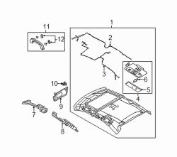 Mazda 3 Right Assist strap cap | Mazda OEM Part Number GJ6A-69-472-77