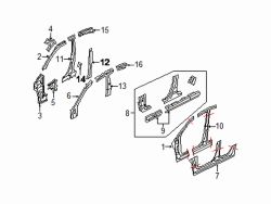 Mazda 3 Right Rocker reinf | Mazda OEM Part Number BP4K-70-130D