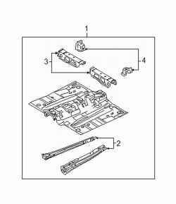 Mazda 3  Front floor pan | Mazda OEM Part Number BPY0-53-60XJ