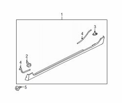 Mazda 3 Left Rocker molding rivet | Mazda OEM Part Number B092-51-833