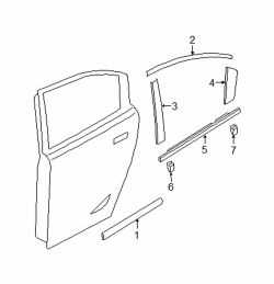 Mazda 3 Left Applique | Mazda OEM Part Number BN8V-50-8W2