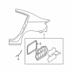 Mazda 3 Left Stone guard | Mazda OEM Part Number BP4K-50-4R1B