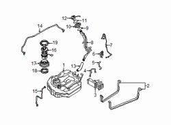 Mazda 3 Left Fuel tank strap | Mazda OEM Part Number BN8F-42-730A