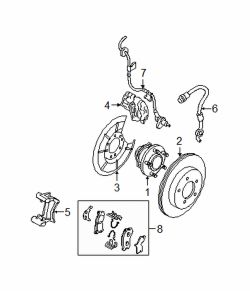 Mazda 3 Left Hub & bearing | Mazda OEM Part Number BN8B-26-15XG