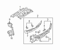 Mazda 3 Right Reinforcement bracket | Mazda OEM Part Number C100-70-446B